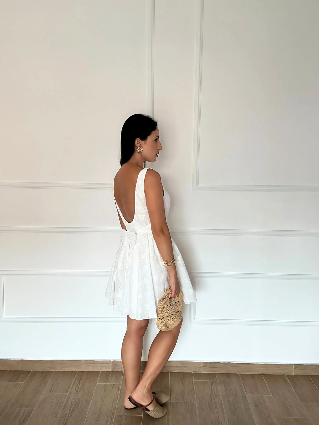 Abito Pizzo Sangallo Corto | Nuluxe Shop