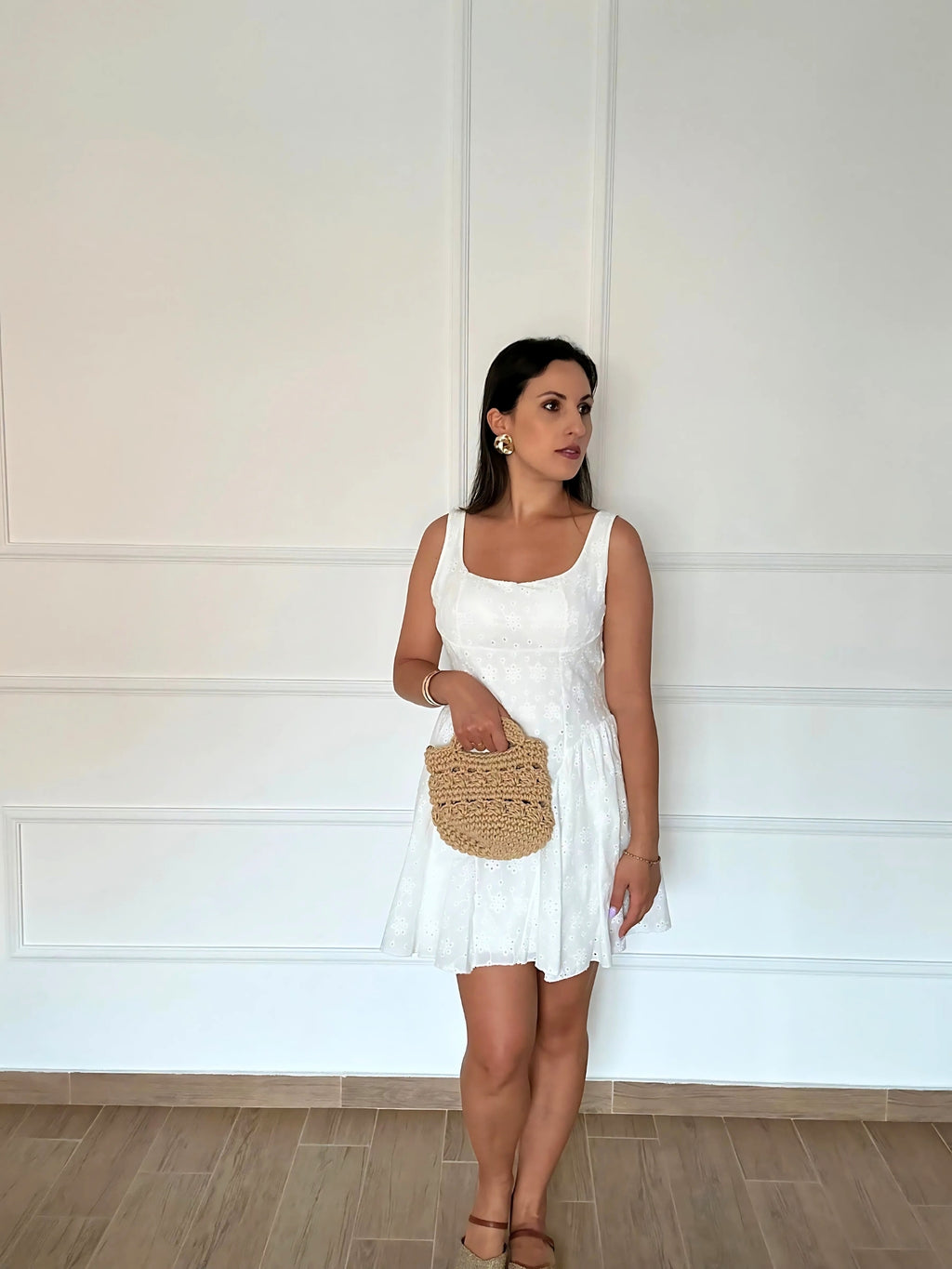 Abito Pizzo Sangallo Corto | Nuluxe Shop