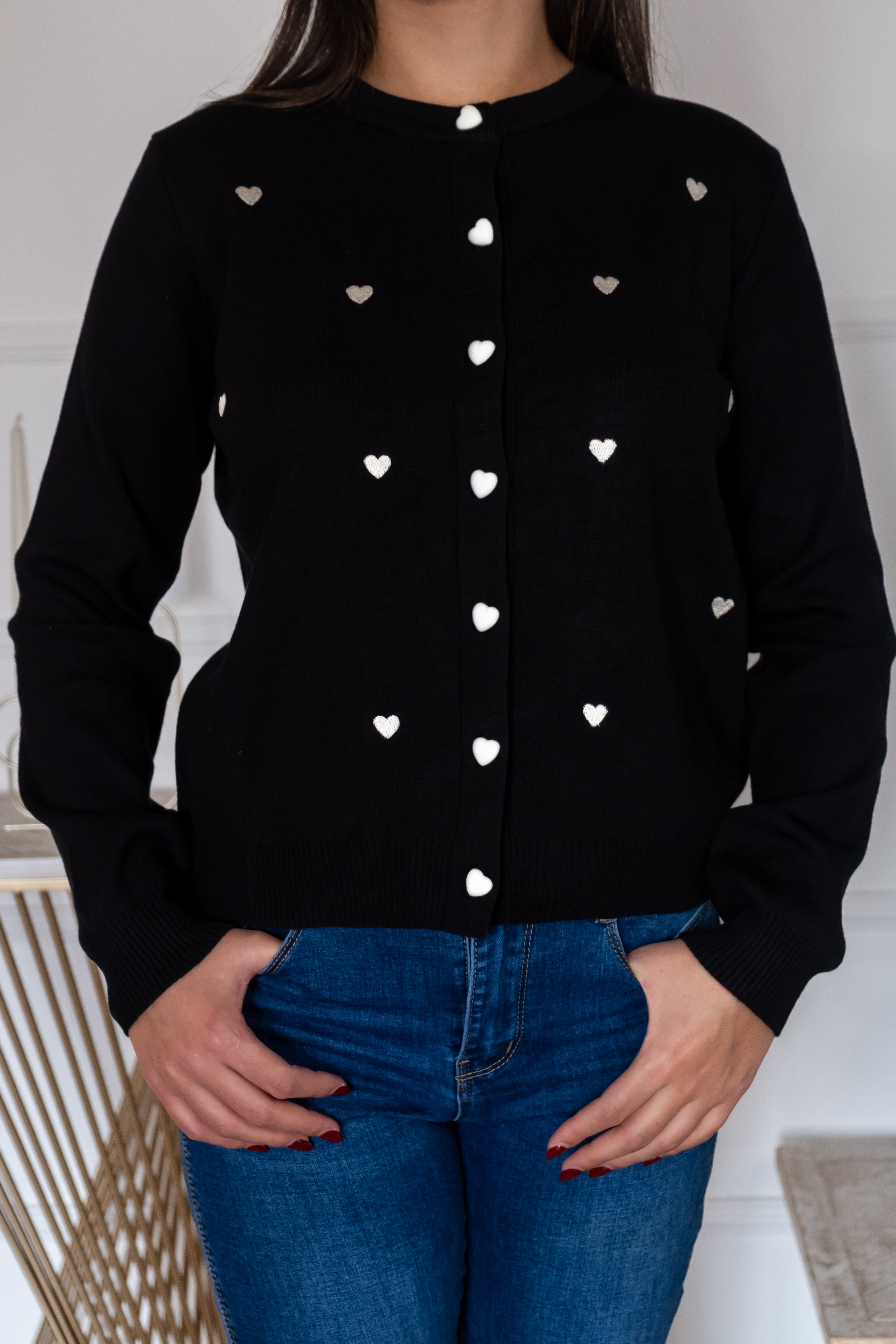 Cardigan Cuori | Nuluxe Shop