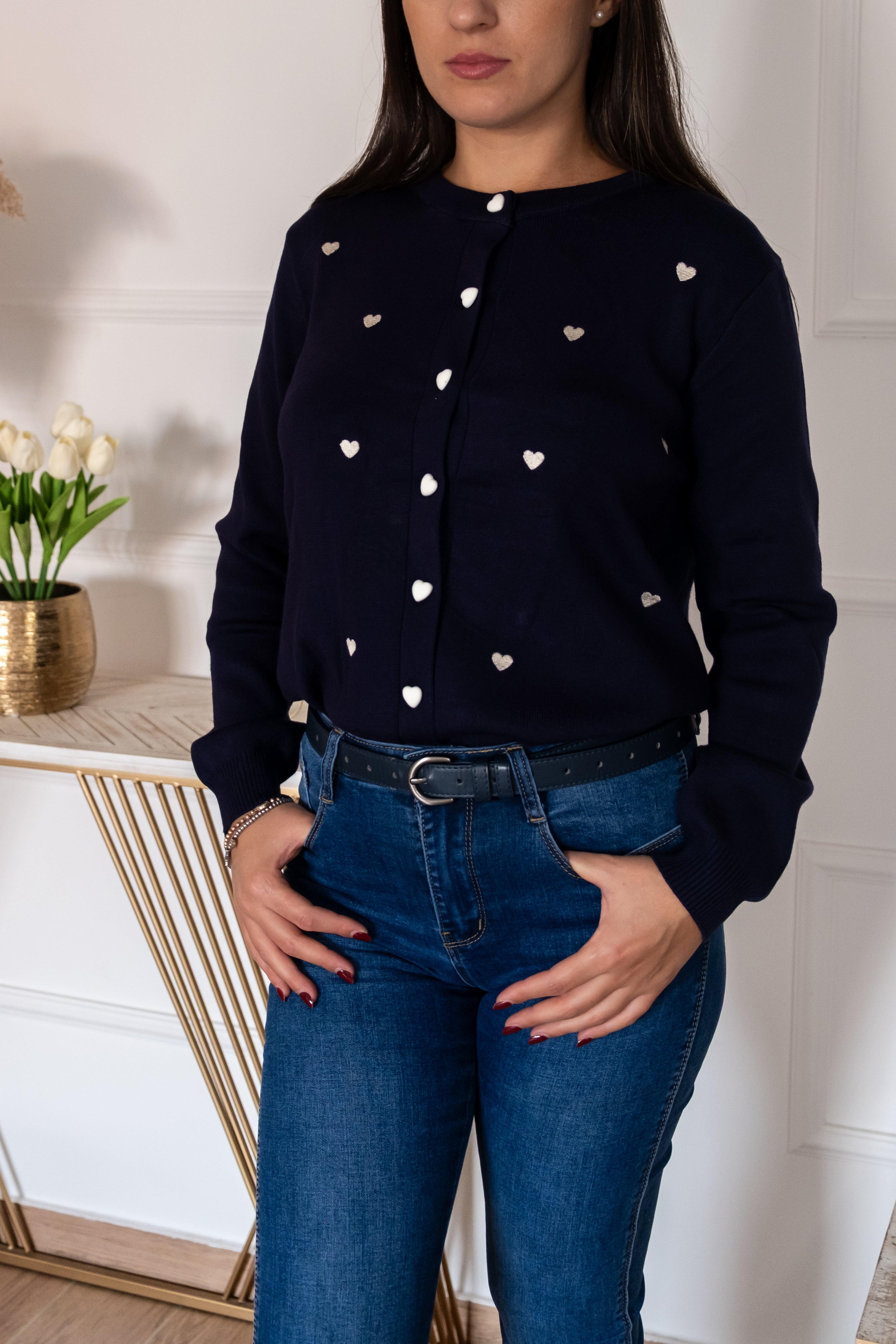 Cardigan Cuori | Nuluxe Shop