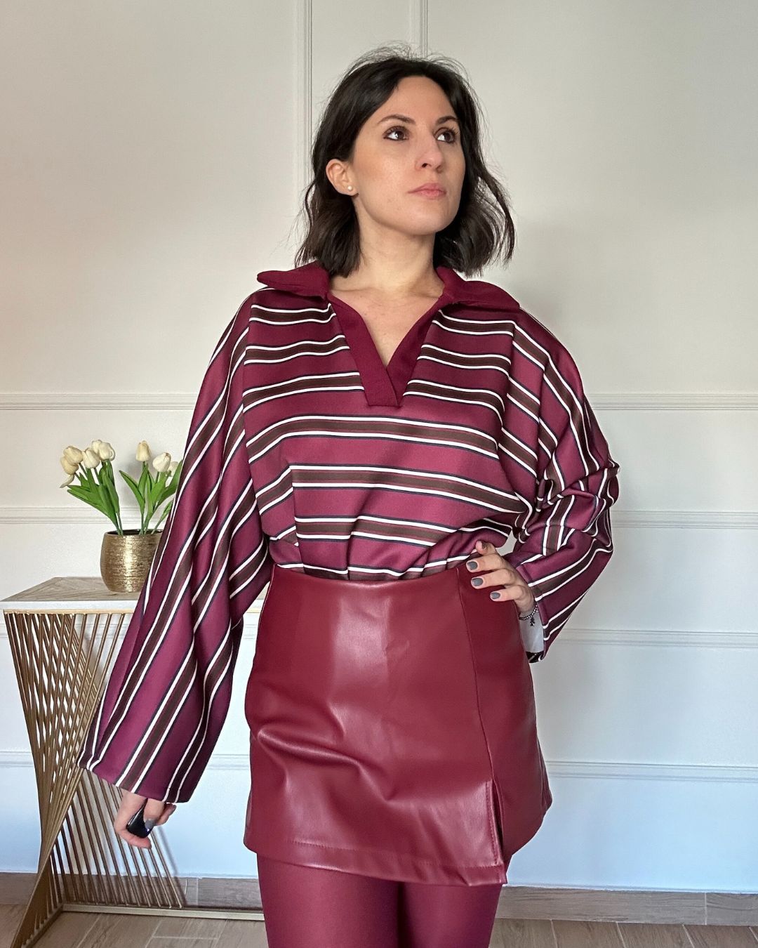 Felpa V Stripes | Nuluxe Shop