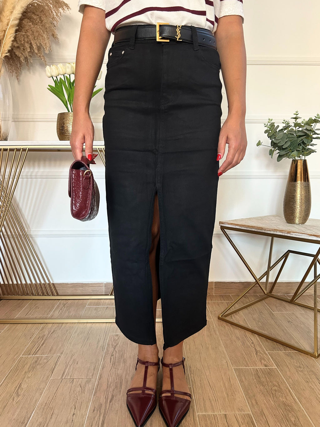 Gonna Jeans Black | Nuluxe Shop