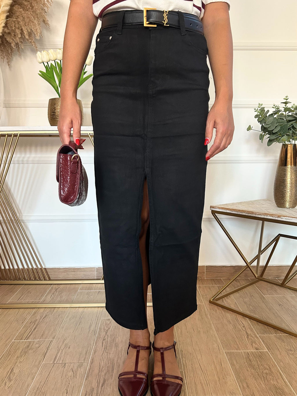 Gonna Jeans Black | Nuluxe Shop