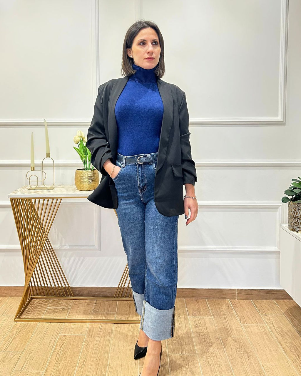 Jeans Fold Chic | Nuluxe Shop