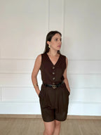 Jumpsuit in Lino Breeze | Nuluxe Shop