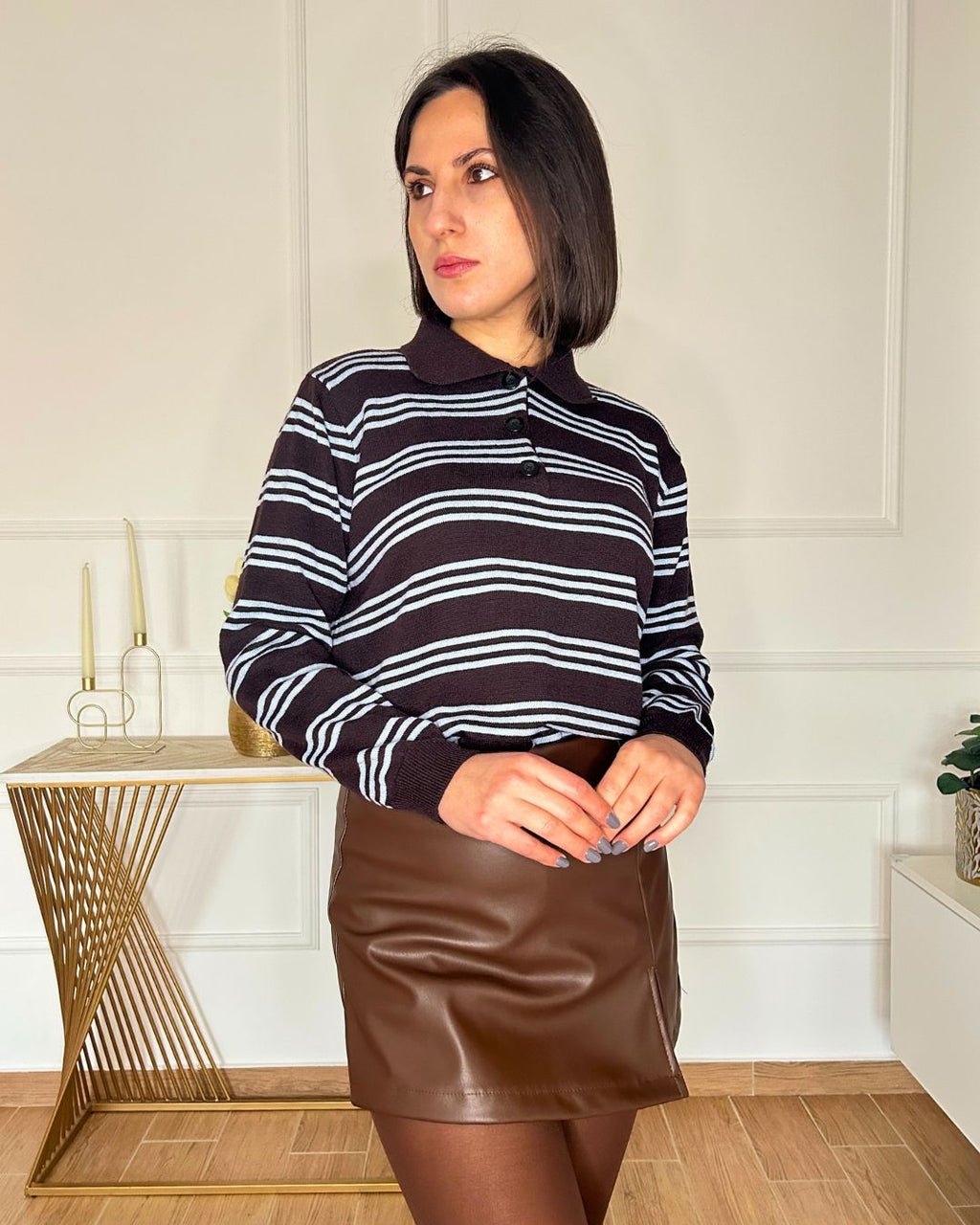Maglioncino Polo Riga | Nuluxe Shop