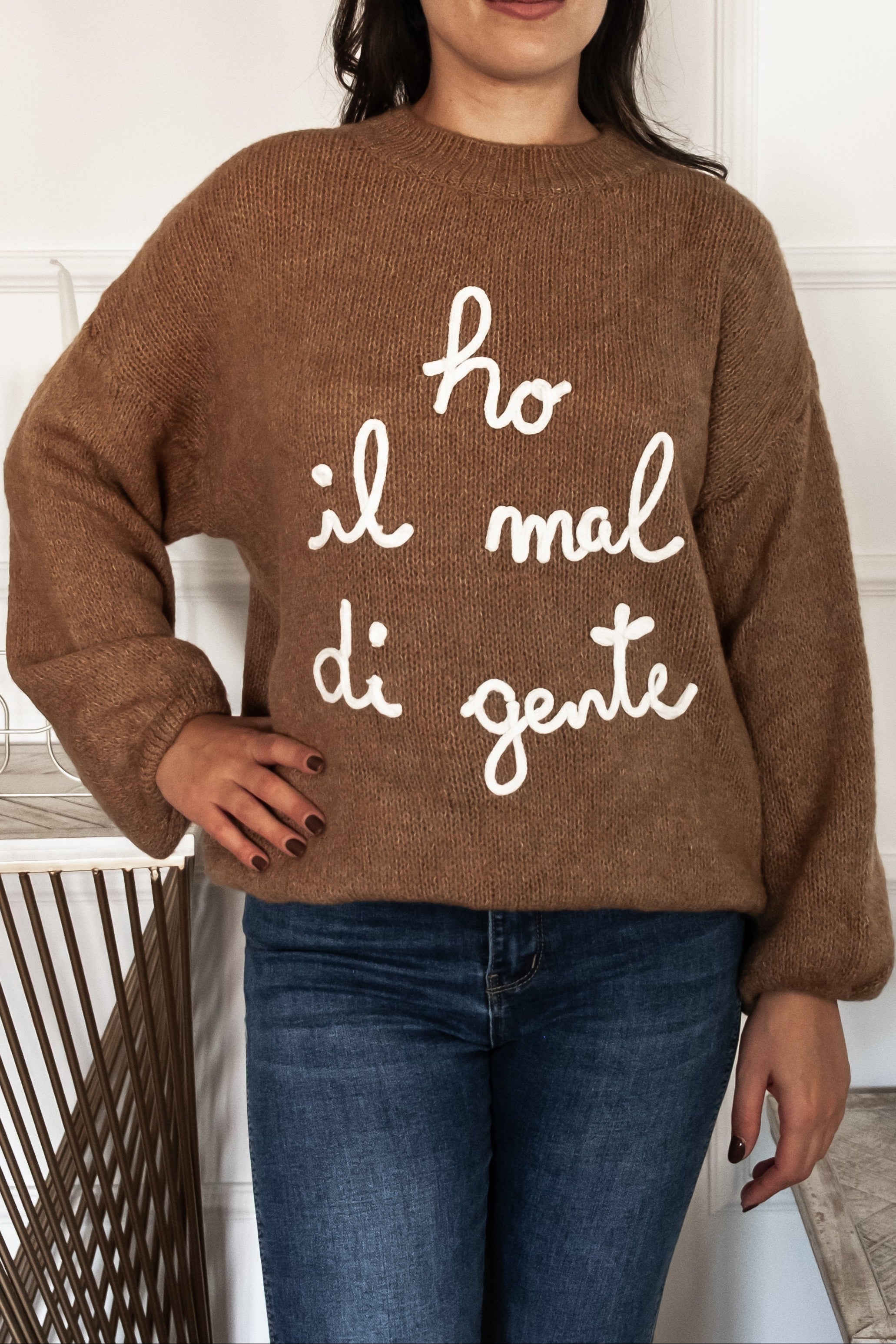 Maglione Ho il Mal di Gente | Nuluxe Shop